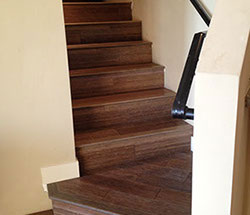 An image of a wooden staircase.